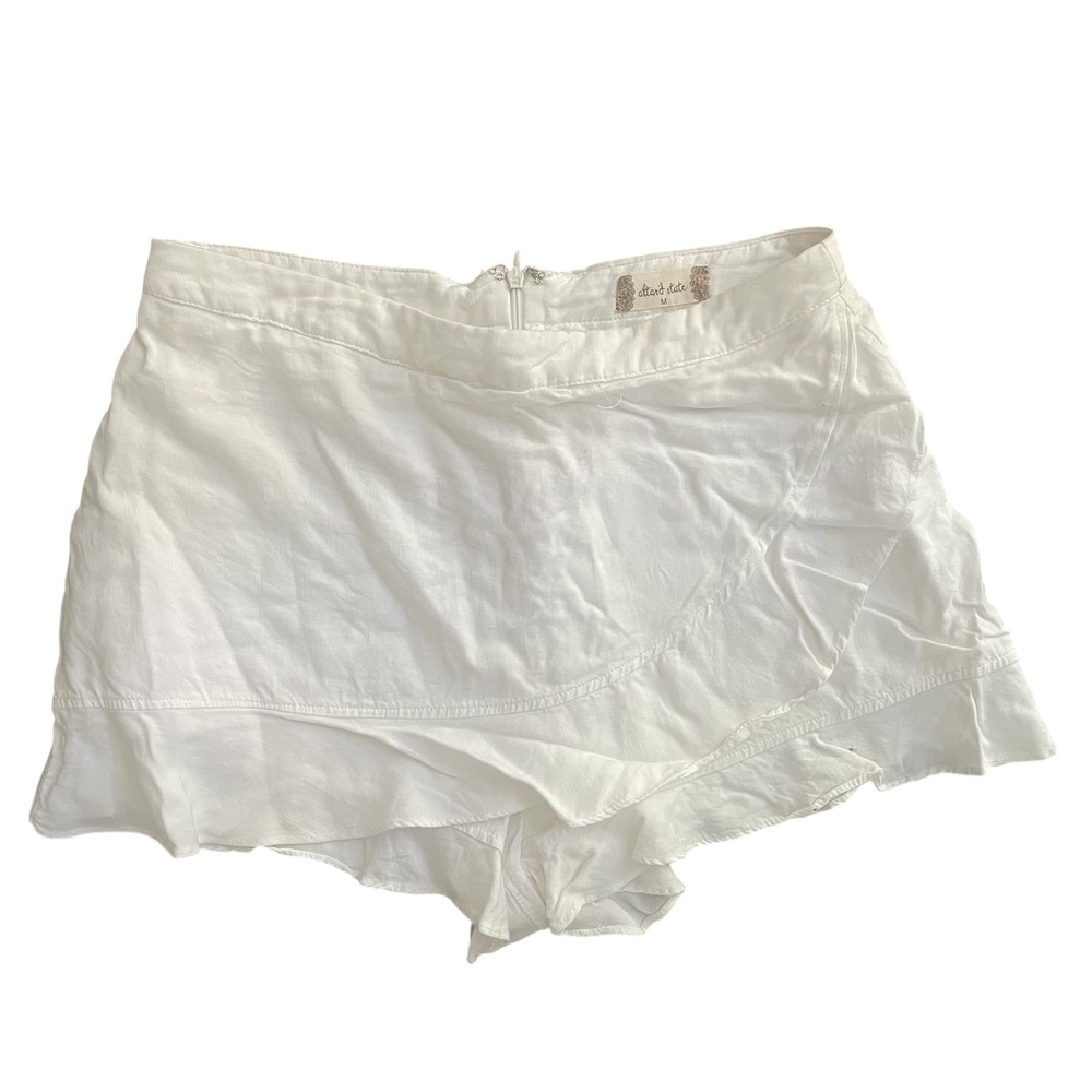 Altard State White Ruffle Skort Shorts‎ Skirt Women's Medium Cute